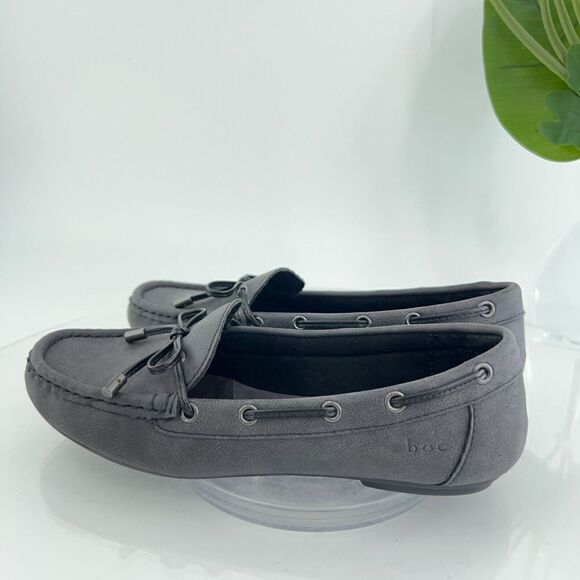 Born BOC Women's Carolann Loafer Sz7 Flat Slip On Boat Shoe Moc Toe Black Vegan - Picture 8 of 13